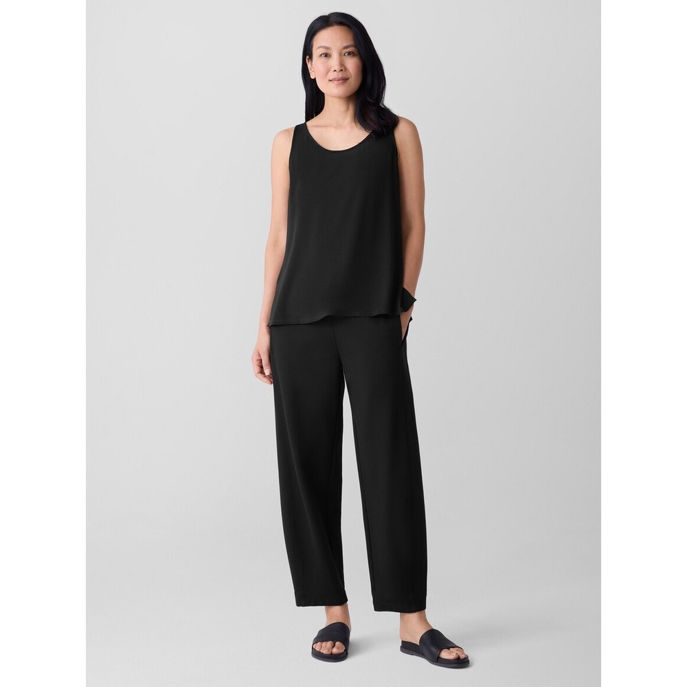 Eileen Fisher Scoop Neck Tank Black Size Small New With Tags